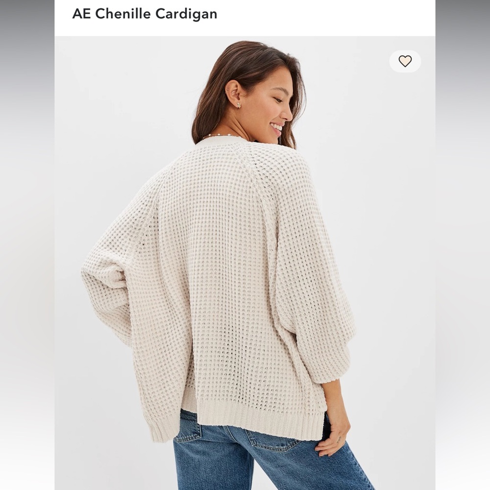 AE Chenille Cardigan | Oatmeal